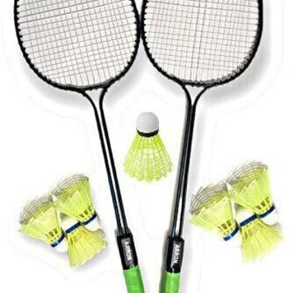 MINESFIT Badminton Racquet Set Of 2 Piece With 7 Piece Shuttle combo kit Badminton Kit
