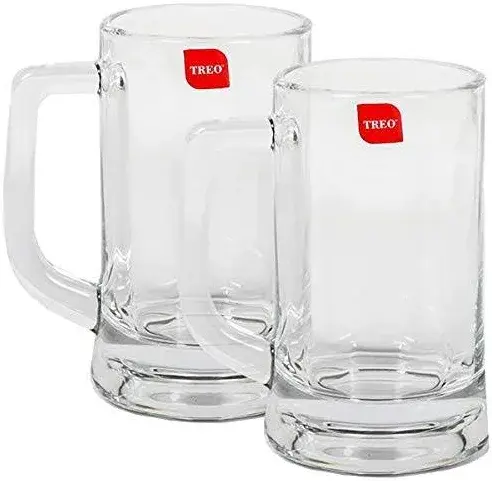 Treo Munich Cool Glass Beer Mug Set of 2