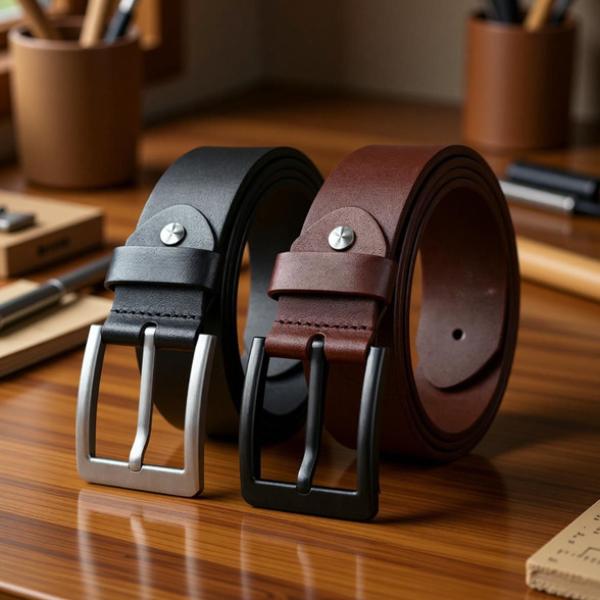 zaphod Men Formal, Casual, Party Black, Brown Genuine Leather Belt