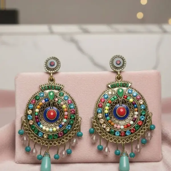 YouBella Jewellery Bohemian Multi-Color Earrings