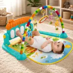 ToysBuddy Kick and Play Multi-Function ABS High Grade Plastic Piano Baby Gym and Fitness Rack Products