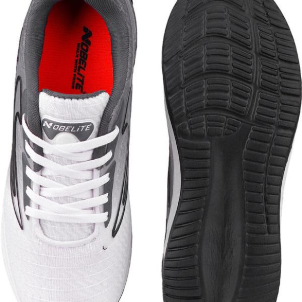 Nobelite Premium Sports ,Gym, Trending, Stylish Running Shoes For Men (White, Black ,