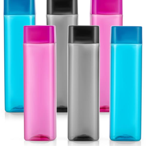 orsale plastic BIG CAP 06 1000 ml Plastic Bottle (Pack of 6, Multicolor)