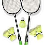 MINESFIT Badminton Racquet Set Of 2 Piece With 7 Piece Shuttle combo kit Badminton Kit