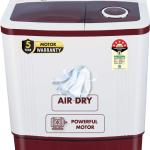 MarQ by Flipkart 6 kg 5 Star Rating Innowash Range Semi Automatic Top Load White, Maroon (MQSA605NNNDM / MQSA60H5W)