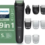 Philips India's No.1 Men's Trimmer* | One stroke beard trimming | All-in-One Grooming Kit- Face, Hair, Body | Ear/Nose attachment | Safe for Sensitive Skin | 60 mins runtime | 5yr warranty* | MG3927