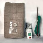 Zero Volt By Dr BRC Polyester Single Flat 220 TC Abstract 1 Summer Bedsheet with 2 Pillow Covers (Brown)