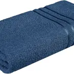 MYTRIDENT Bath Towel | Comfort Living | Quick Drying | Travel Friendly | for Men/Women | 1 Piece Large Size | 100% Cotton 400 GSM | 70 x 140 cms - New Navy