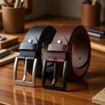 zaphod Men Formal, Casual, Party Black, Brown Genuine Leather Belt